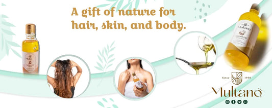 A gift of nature for hair, skin, and body.